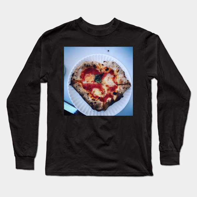 Pizza Love Long Sleeve T-Shirt by Tess Salazar Espinoza